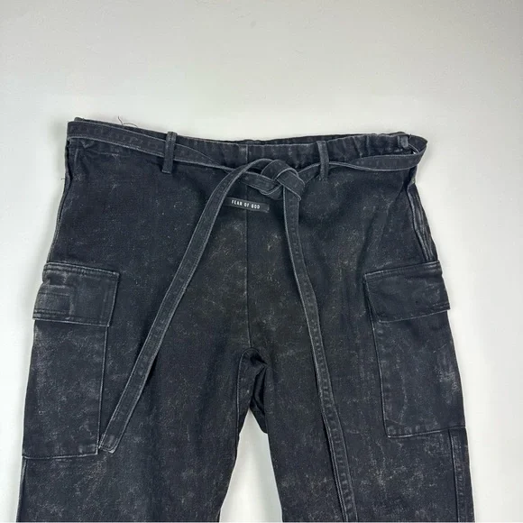 Fear of God Sixth Collection Jui Jitsu Denim Cargo Pants Size Large